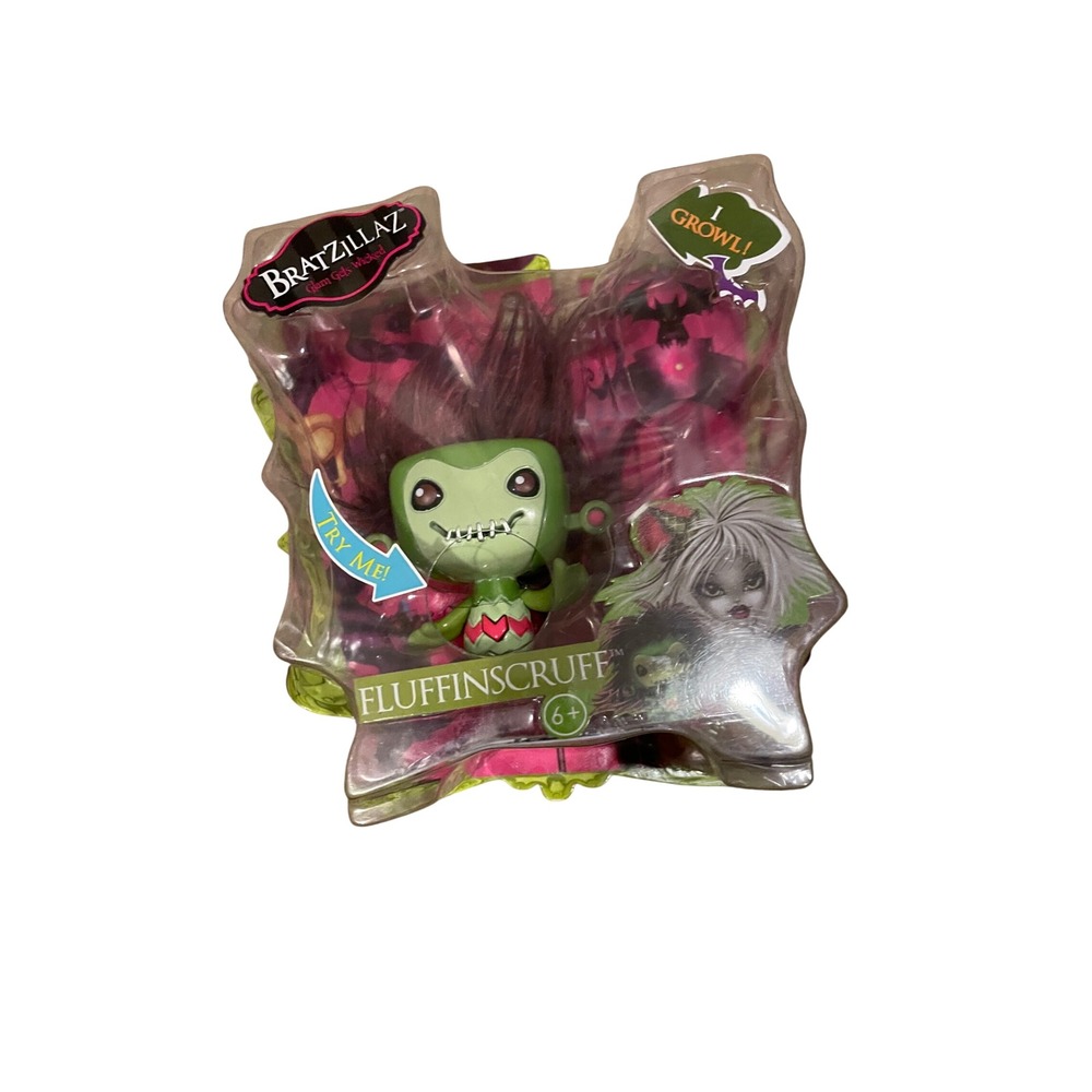 Bratzillaz Fluffinscruff Sashabella Paws Magical Pet MGA Green Growling Figure